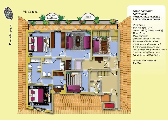 Pensjonat The At The Spanish Steps Exclusive Collection - The Pearl Penthouse Rzym